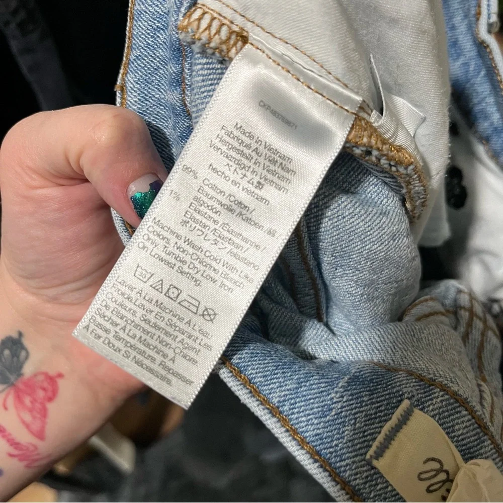 Madewell The Perfect Vintage Wide Leg Crop Jeans Altoona Wash Comfort Stretch - Picture 15 of 15